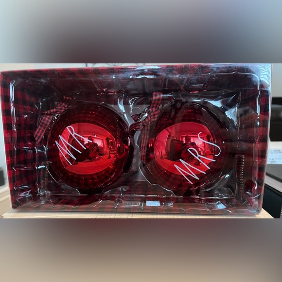 Rae Dunn Holiday Rae Dunn Mr Mrs Christmas Ornaments Farmhouse